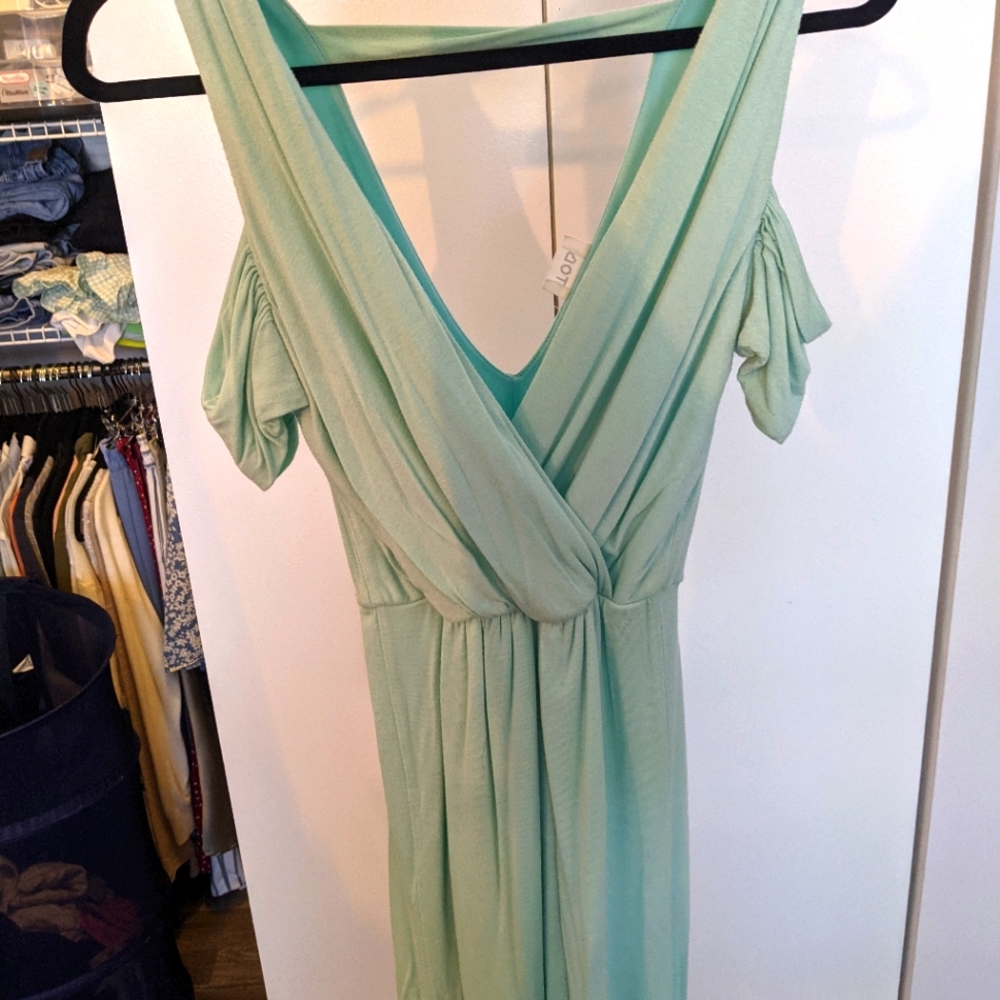 Cold shoulder body con dress